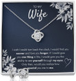Gifts For Wife Birthday Gifts From Husband Necklace Valentines Day Find You Sooner Jewelry Box Pendant Personalized Custom Made Romantic Gift For My Best Wife Ever - 1