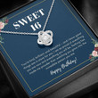 16th Birthday Necklace Sweet Sixteen Birthday 16th Birthday Daughter Granddaughter Niece 16th Birthday Gift Sweet 16 Jewelry Gift Necklace With Message Card and Box - 2