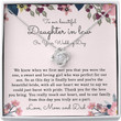 Wedding Necklace Gift Daughter In Law Necklace Gift For Bride From Parents In Law Gift For Daughter In Law On Her Wedding Day Meaningful Gifts To My Daughter Necklace From Mom - 1