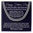 Fathers Day Gift Father Dad Grandpa Link Chain Necklace Gift  Necklace Gift For Dad With Message Card And Gift Box Birthday Anniversary Presents - 2