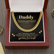 Daddy To Be From Baby Bump Link Chain Necklace Gift For First Time Dad  Daddy To Be Gift From Baby Bump Necklace Gift For Dad With Message Card And Gift Box Birthday Anniversary Presents - 2