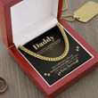 Daddy To Be From Baby Bump Link Chain Necklace Daddy To Be Gift From Baby Bump Necklace Gift For Dad With Message Card And Gift Box Birthday Anniversary Presents - 1