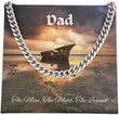 Dad The Man The Myth The Legend Cuban Link Chain Necklace For Dad Necklace For Fathers Day Gift For Fathers Day Cuban Link Chain Necklace For Dad Personalized Gift For Dad - 1