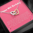 18th Birthday Candles Interlocked Hearts Necklace - Necklace gifts for friend lovers parents brothers and sisters Personalized birthday Love Knot Necklace - 1