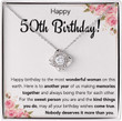 50th Birthday Necklace FG Family Gift Mall 50th Birthday Gifts For Women Cool Gifts For 50 Year Old Woman Turning 50 and Fabulous Happy Fifty Bday Gift Ideas - 1