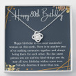 80th Birthday Necklace  Gift for Mom Grandma 80th Birthday Gifts for Women 80 Years Old Jewelry Love Knot Necklace Meaningful Message Card  Gift Box for Grandma Unique Gift for Her - 1