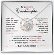 To My Beautiful Granddaughter Necklace Gift From Grandma Jewelry Keepsake Gifts For Granddaughter Grandmother Grandma Granddaughter Necklace Gift on Birthday Christmas Graduation Mothers Day Gift - 1