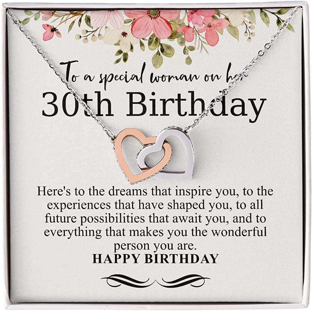 30th Birthday Gift Necklace Meaningful Jewelry Gift Custom 30th Birthday Gift for Her 30th Birthday Gift for Women Best Friend 30th Birthday  Happy 30th Birthday With Message Card - 1