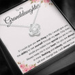 Granddaughter Necklace Gifts From Grandma Grandmother or Grandpa Grandfather To My Granddaughter Graduation Birthday Pendant Jewelry with Message Card and Gift Box - 2