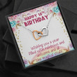 18th Birthday Necklace Message Card Jewelry Handmade Necklace 18th birthday gift for girls necklace  personalized birthday Interlocking Hearts necklace Necklace Birthday - 1
