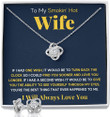 Gifts For Wife Birthday Gifts From Husband Necklace Valentines Day Find You Sooner Jewelry Box Pendant Personalized Custom Made Romantic Gift For My Best Wife Ever - 1