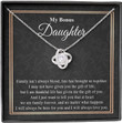 Bonus Daughter Necklace Gift Birthday Mothers Day Anniversary Christmas Valentine Gift For Her Girls Women - 1