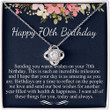 70th Birthday Necklace Meaningful Jewelry  Gift Woman 70th Birthday Gift for Mom 70th Birthday Gifts for Her 70th Birthday Gift For Grandmom 70th Birthday Necklace With Message Card - 1