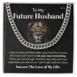 Pamaheart- To my Future Husband - You are the love of my life - Cuban Link Chain Gift For Man Husband Gift For Birthday Christmas - 1