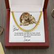 Cuban Link Chain Necklace With Message Card For Dad Gift For Dads Birthday Or Any Occasion - 1