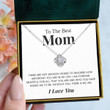 Pamaheart - To The Best Mom  Not Enough Words  Love Knot Necklace Gift For Birthday Christmas Mothers Day - 1