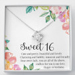 16th  Birthday Neaklace Handmade Necklace Handmade Jewelry - Customized Sweet 16 Gift Necklace Sweet Sixteen 16th Birthday Daughter Granddaughter Niece Friend - 1