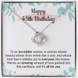 45th Birthday Necklace Love Knot Pendant Necklace Happy Forty Fifth Birthday Necklace With Meaningful Message Card  Gift Box for Grandma/mom/sister/Friend/Wife/ Unique Gift for Her Birthday - 1