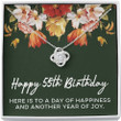 55th Birthday Necklace Birthday Gifts For Women 55 Yrs Old Birthday Jewelry Birthday Gifts For Mom Love Knot Necklace - 1