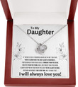 Mother Daughter Necklace Gift From Mom and Dad Not Even Time Jewelry with Message Card and Gift Box Gift for Daughter Jewelry Pendant Father Daughter - 1