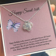 16 Birthday Necklace Happy Sweet 16th16th Birthday Gifts For Girls Sweet 16 Necklace Girl For 16 Year Old Girl Sweet Sixteen Jewelry 16 Necklace With Message Card  Box Gift - 2