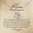 Wedding Necklace Gift  Mother Of The Bride Gifts From Daughter Gift For Mom On Wedding Day Mom And Daughter Necklace Wedding Gifts Mom Love Necklaces With Light Box And Message Card - 1