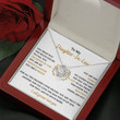 To My Daughter-In-Law - You Are My Bonus Daughter Love Knot Necklace - 5