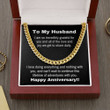 Personalized Gifts Custom Card Message Necklace Handmade Necklace I Am So Incredibly Grateful For You Anniversary Necklace Cuban Link Chain Necklace Gift For Husband Jewelry - 2