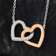 Pamaheart- Interlocking Hearts Necklace- To My Daughter - Interlocked Hearts - Braver Than You Believe Gift For Christmas - 5
