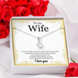 To My Wife Alluring Love Necklace