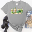 St. Patrick's Coffee Shirt, Lucky Latte Shirt, St Patrick's Day Shirt, Funny St Patrick's Day Shirt, T-Shirt