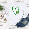St Patrick's Day Shirts, Shamrock Irish Heart Shirt 2ST-98 T-Shirt