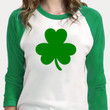 St Patrick's Day Shirts, Shamrock Irish Shirt 2ST-74 3/4 Sleeve Raglan