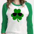St Patrick's Day Shirts, Funny Shamrock Irish Shirt 2ST-77 3/4 Sleeve Raglan