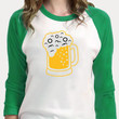 Irish Beer St Patrick's Day Shirt,St Patricks Day Shirt, Beer Lover 2ST-97 3/4 Sleeve Raglan