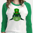 St Patrick's Day Shirts, Baby Shark Irish Shirt 2ST-94 3/4 Sleeve Raglan