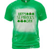 St Patrick's Day Shirts, Happy St Patrick's Day Shamrock 1ST-09 Bleach T-Shirt