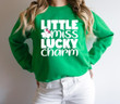 St Patrick's Day Shirts, St Patrick's Lucky Shirt, Little Miss Lucky Shamrock 1STW 23 Sweatshirt