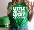 St Patrick's Day Shirts, St Patrick's Lucky Shirt, Little Miss Lucky Shamrock 1STW 23 Sweatshirt