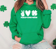 St Patrick's Day Shirts, Shamrock Shirt, Peace Love Irish 1STW 62 Sweatshirt