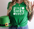 St Patrick's Day Shirts, Lucky Shirt, Shamrock Mama Shirt, One Lucky Mama 1STW 86 Sweatshirt