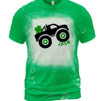 St. Patricks Day Truck Shirts, Truck With Shamrocks T-Shirt 2ST-68 Bleach Shirt