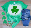 St Patrick's Day Shirts, Shamrock Irish Shirt 2ST-78 Bleach Shirt