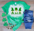 St Patrick's Day Shirts, St Patrick's Day Gnomes Shirt, Gnomes Shirt 2ST-59 Bleach Shirt
