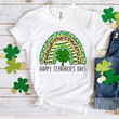 Happy St Patrick's Day Shirt, Shamrock Rainbow St Patrick's Day T-Shirt 3ST-02 T-Shirt