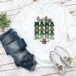 St Patrick's Day Shirts, Mama Shamrock Shirt, Leopard Lucky Mama 3ST-34 T-Shirt