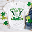 Funny St Patrick's Day Shirts, Shamrock Shirt, Shamrock And Roll 3ST-24 T-Shirt