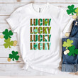 Happy St Patrick's Day Shirts, Shamrock Lucky Shirt, Leopard Lucky 3ST-62 T-Shirt