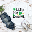 Cute St Patrick's Day Shirts, Irish Shirt, Little Miss Shamrock 3ST- 318 T-Shirt