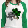 Happy Saint Patrick's Day Shirts, Lucky Shirt, St Patricks 3ST-81 3/4 Sleeve Raglan